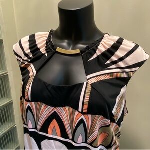 Frank Lyman Design Plus Size Top Sz 18 | Made in Canada | Bold Print